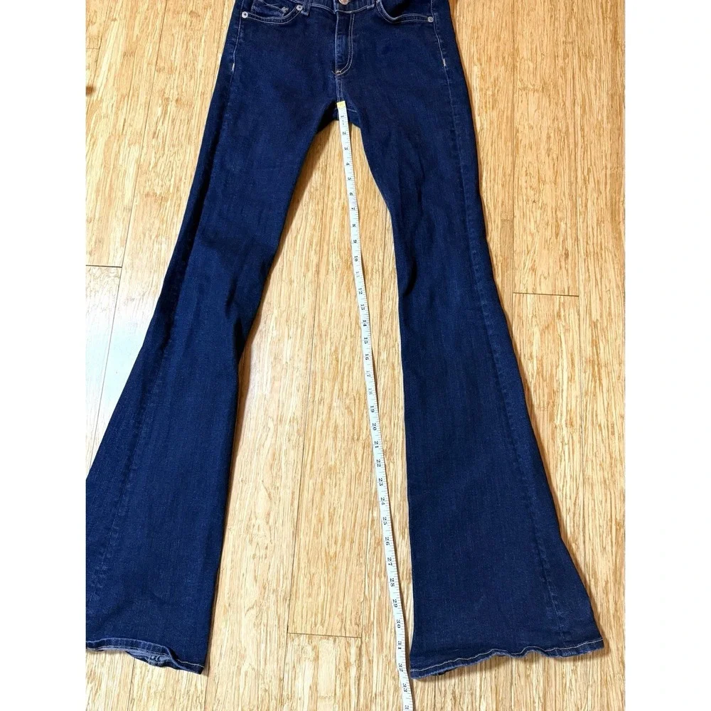 rag & bone Dark Indigo Flare Jeans - Picture 5 of 8